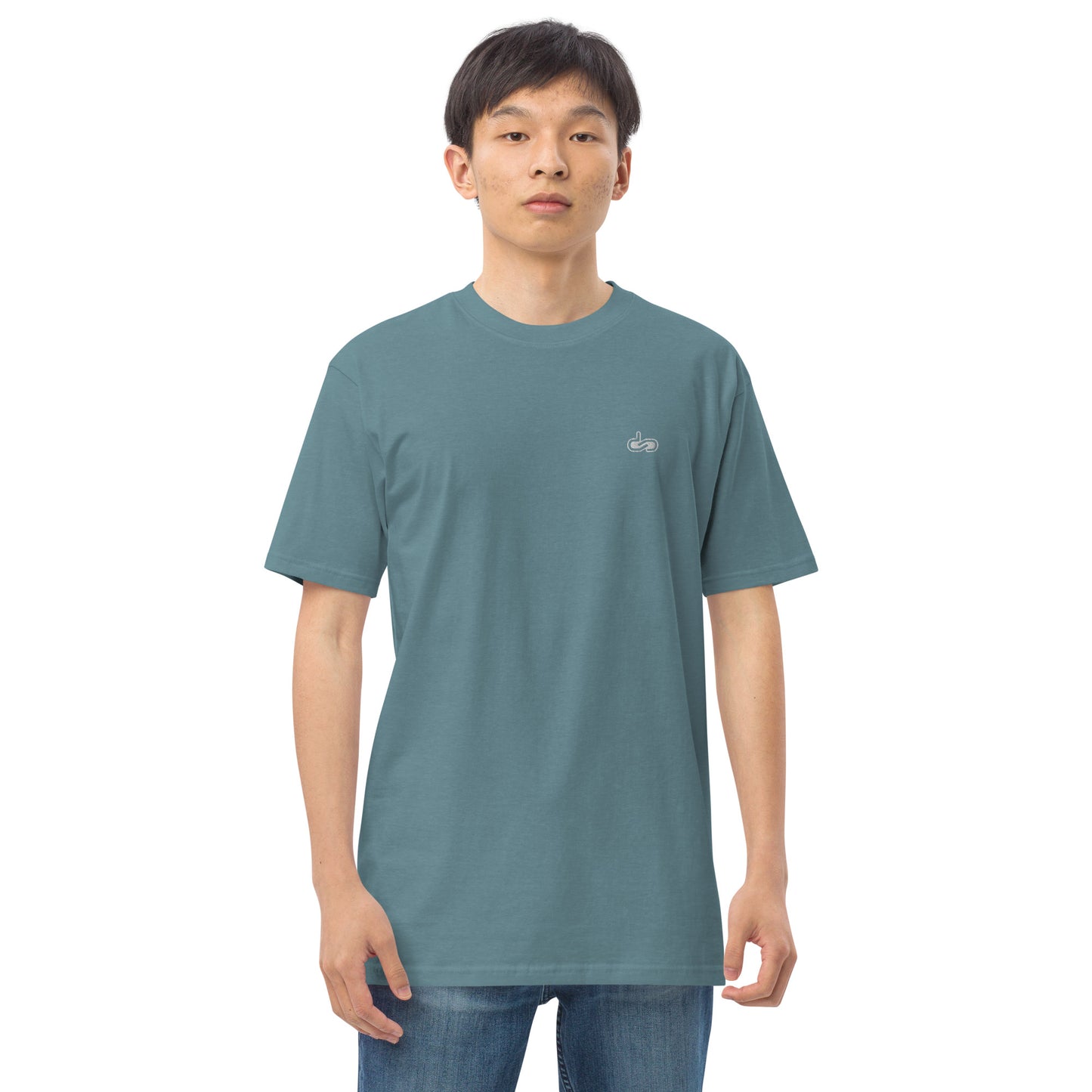 DS // Men's Embroidered Classic Premium Heavyweigh T-shirt