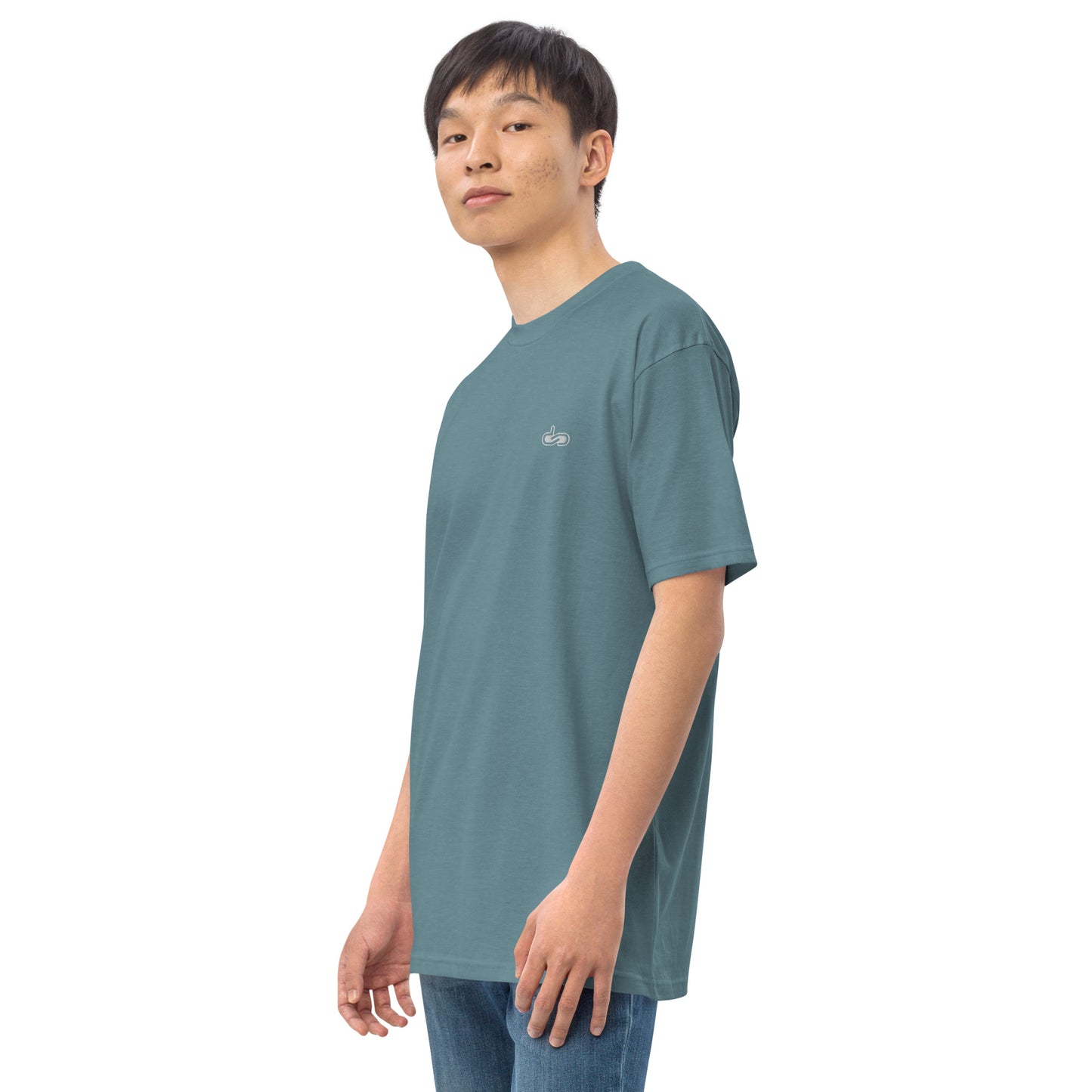DS // Men's Embroidered Classic Premium Heavyweigh T-shirt