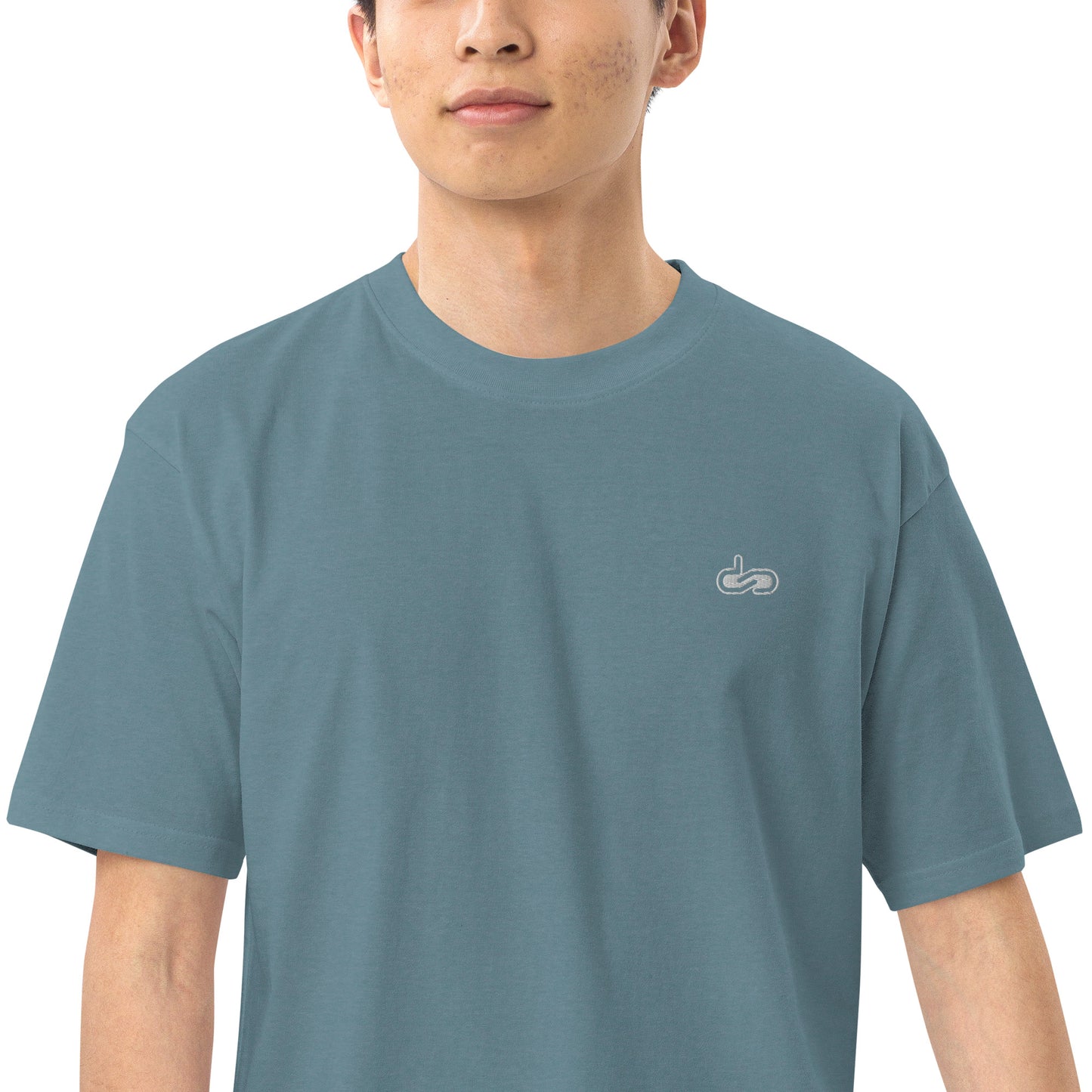 DS // Men's Embroidered Classic Premium Heavyweigh T-shirt