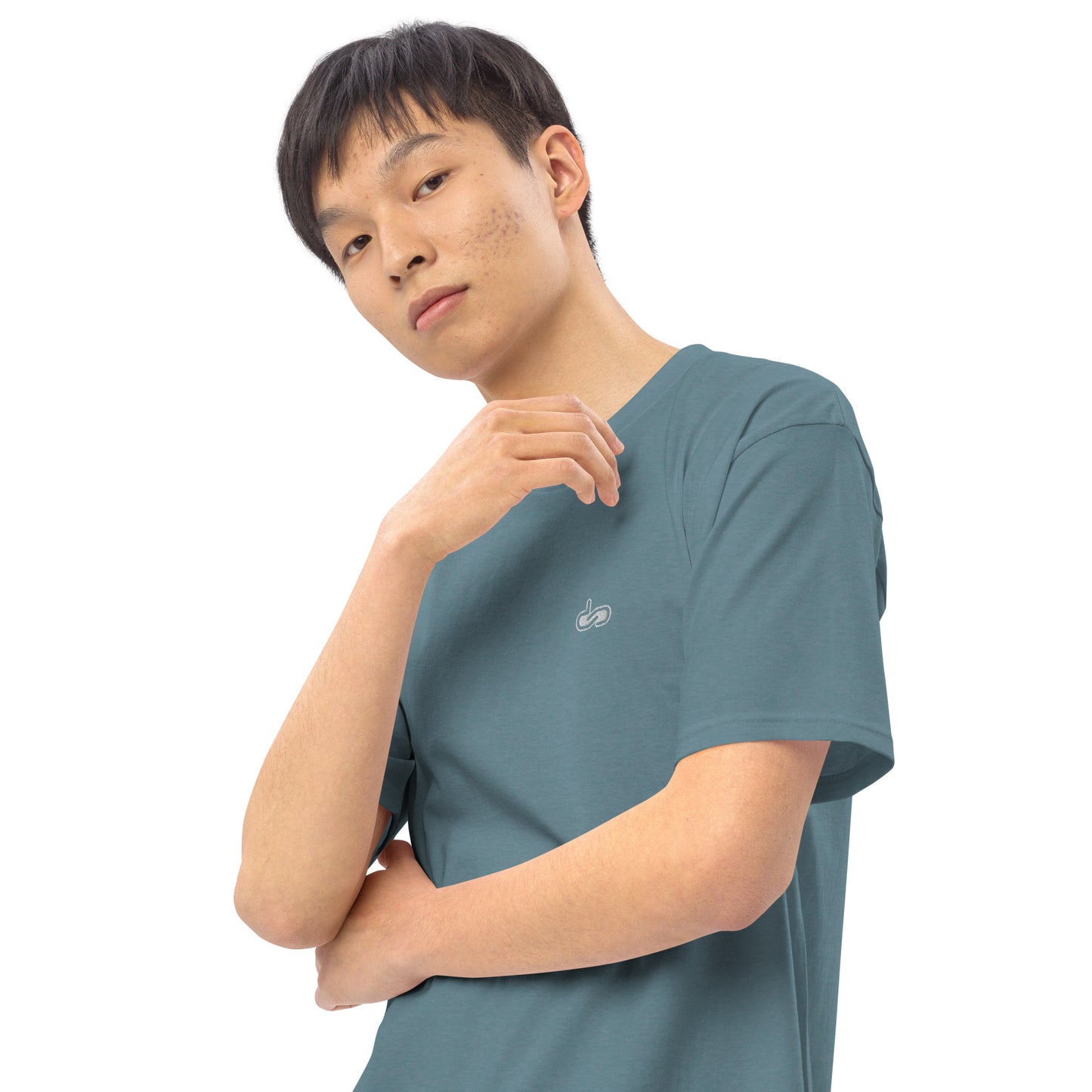 DS // Men's Embroidered Classic Premium Heavyweigh T-shirt