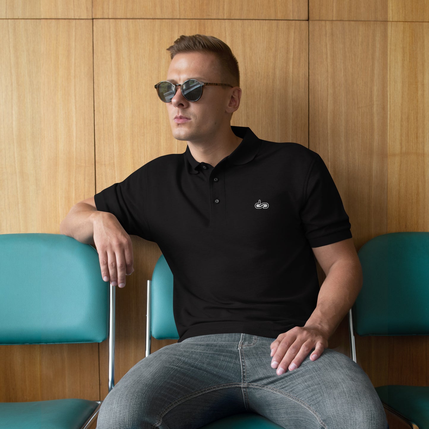 DS // Men's Embroidered Premium Polo
