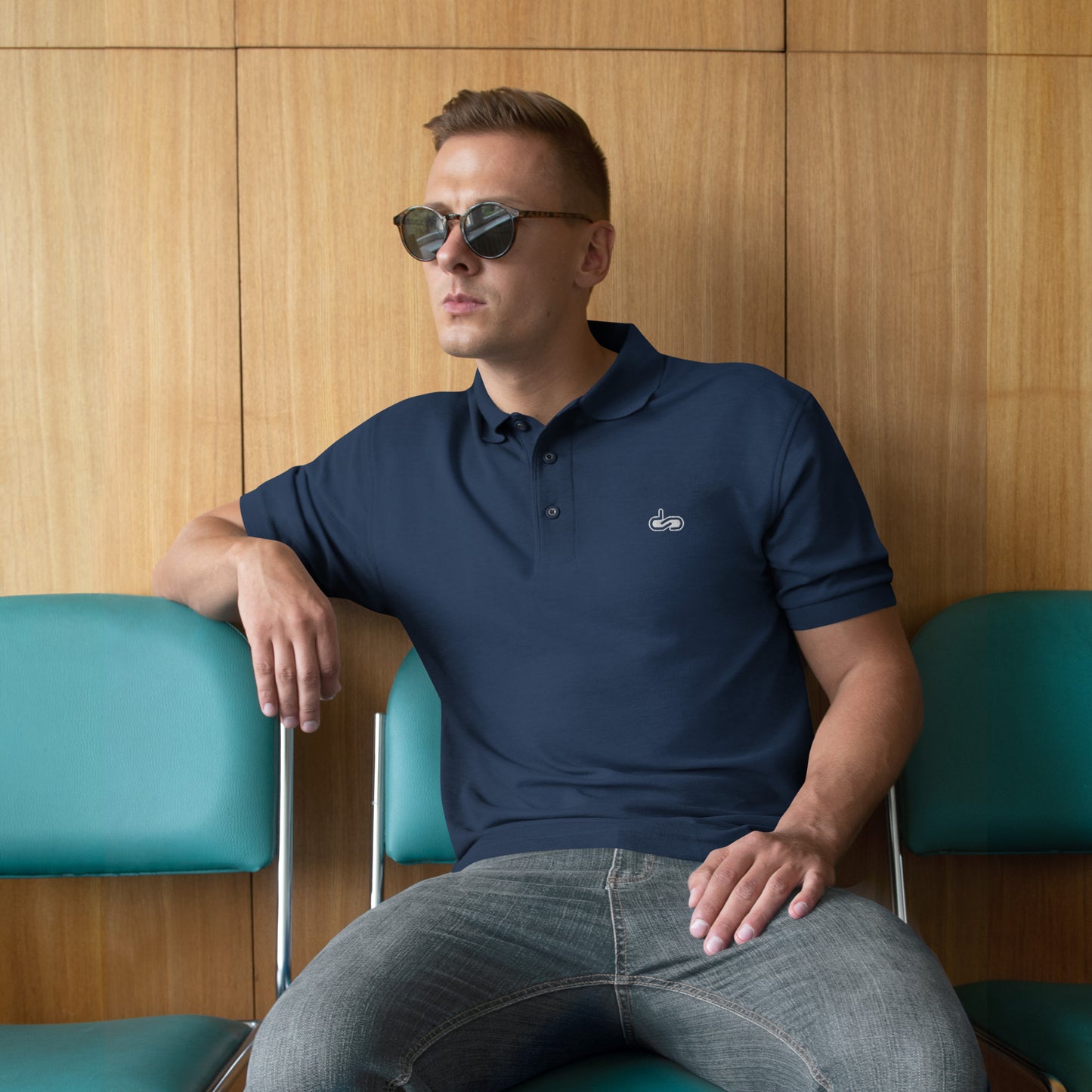 DS // Men's Embroidered Premium Polo