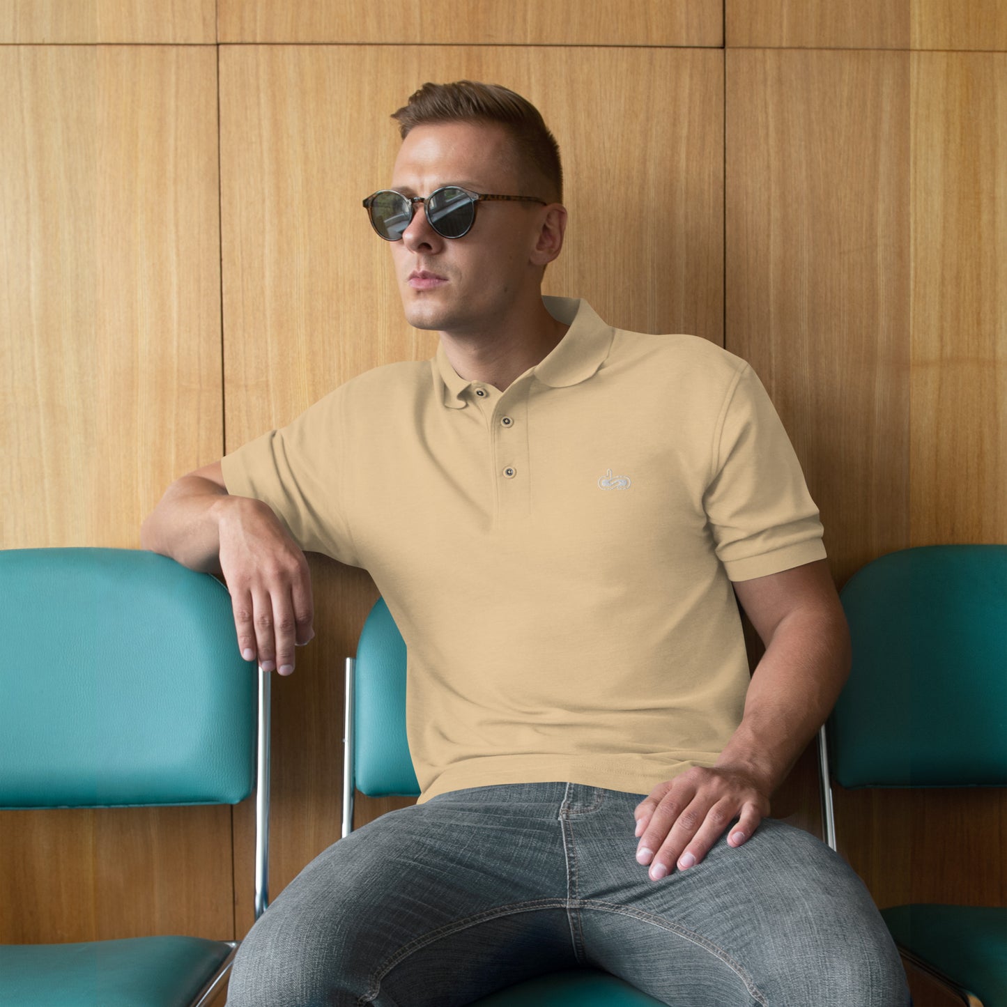 DS // Men's Embroidered Premium Polo
