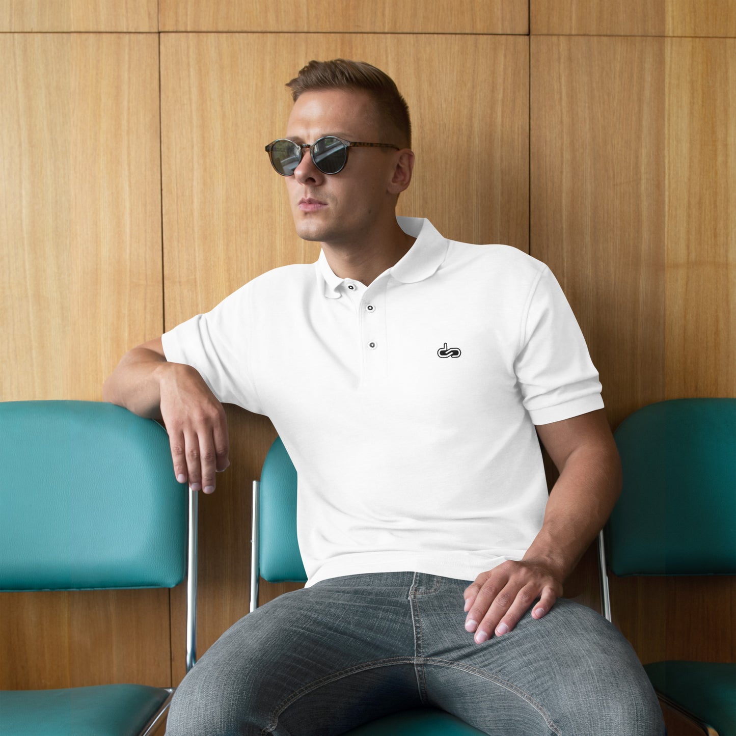 DS // Men's Embroidered Premium Polo