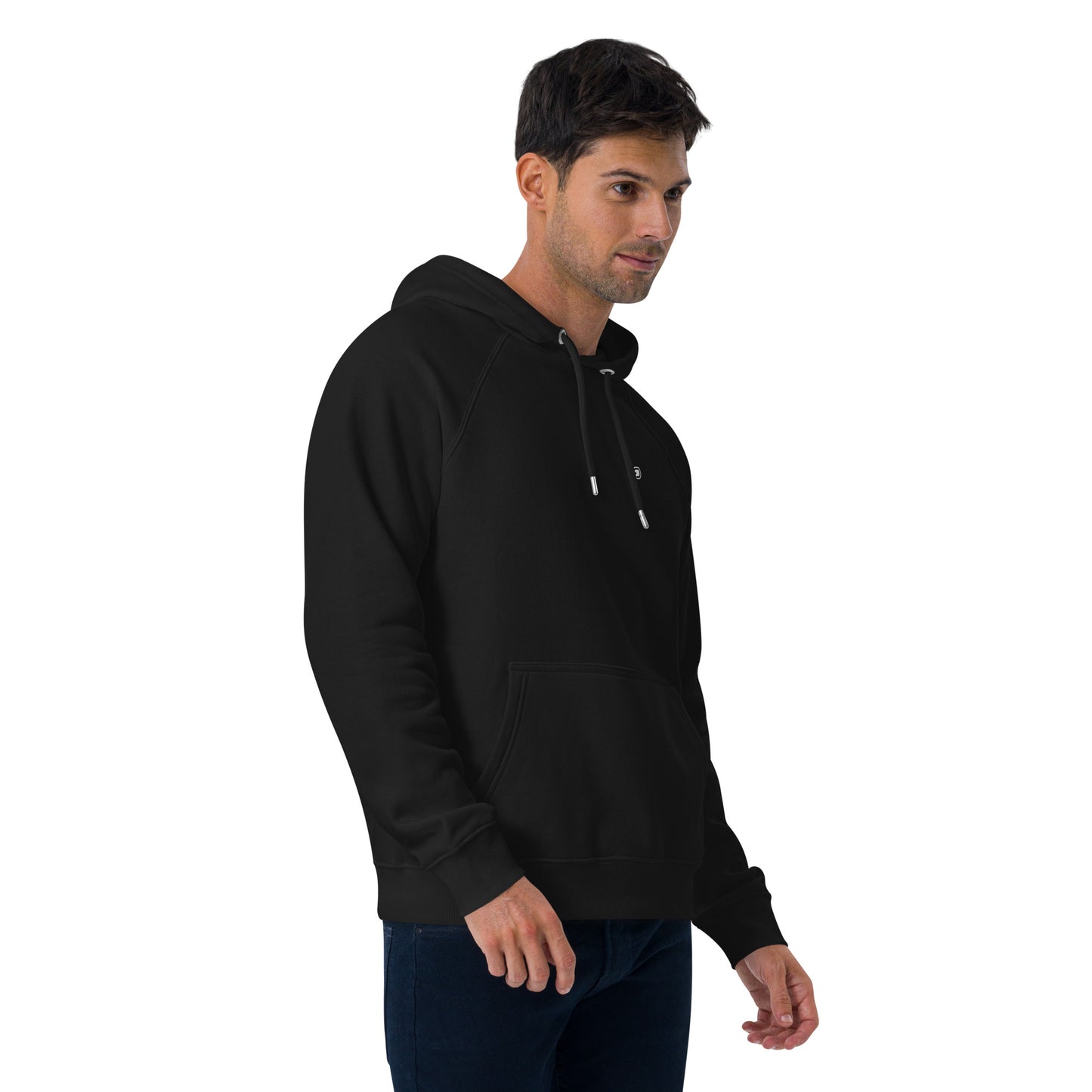 DS// Men's Embroidered Eco Raglan Hoodie