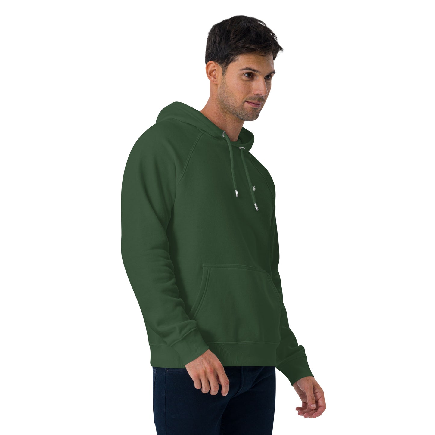 DS// Men's Embroidered Eco Raglan Hoodie