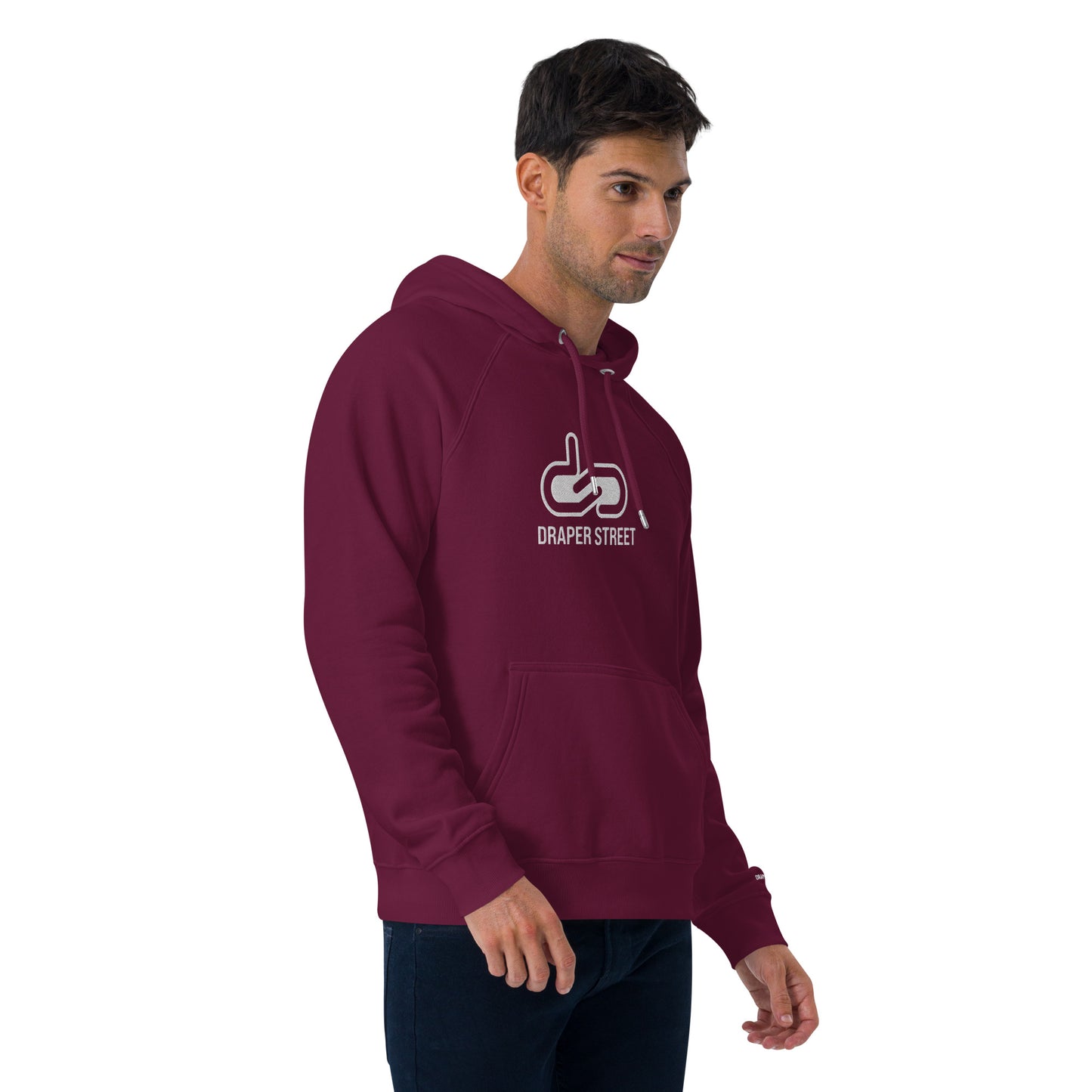 DS // Men's Embroidered Eco Raglan Hoodie