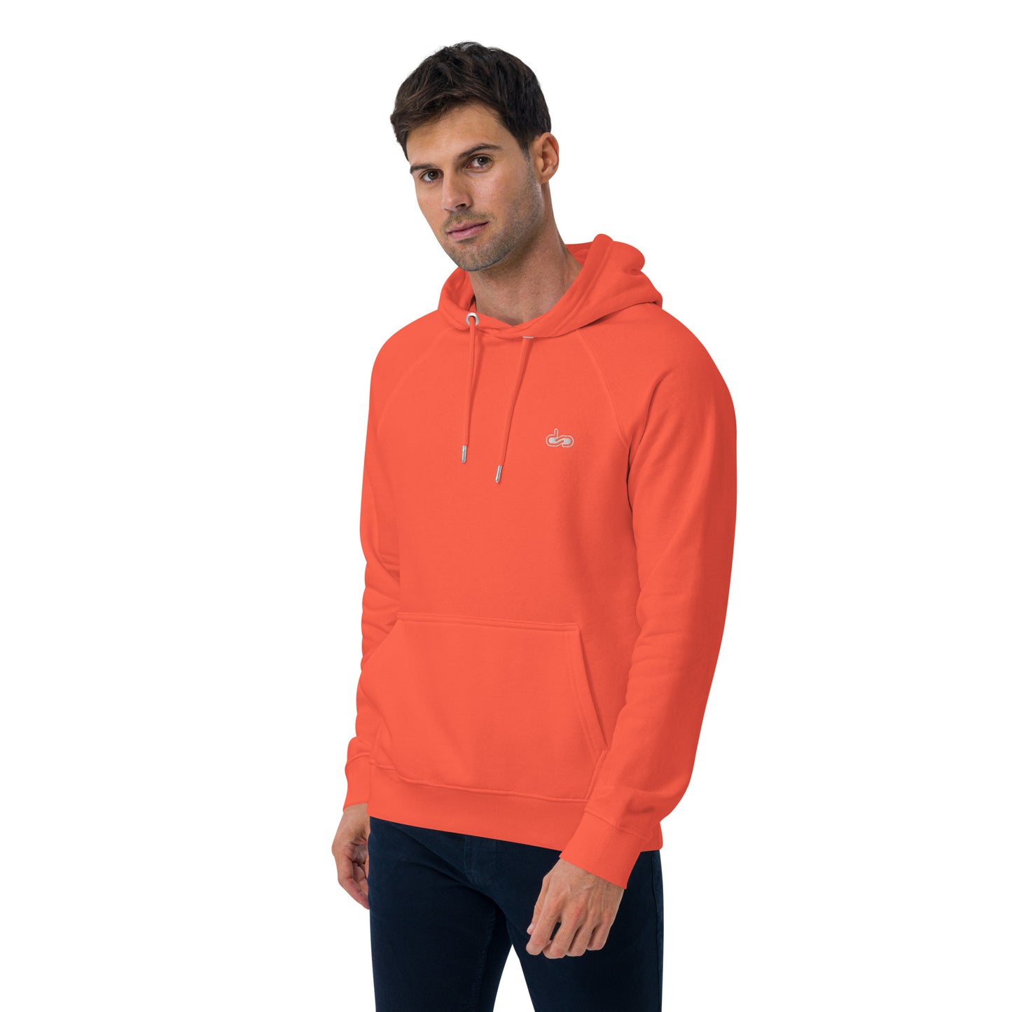 DS// Men's Embroidered Eco Raglan Hoodie