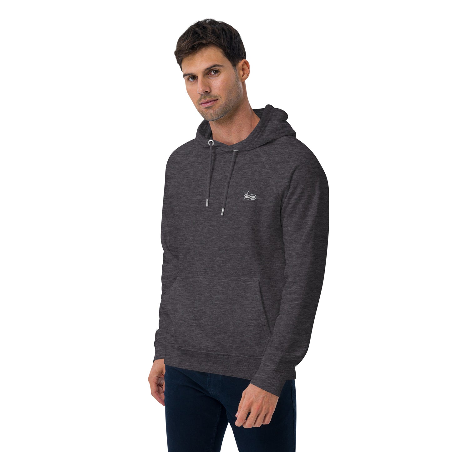 DS// Men's Embroidered Eco Raglan Hoodie