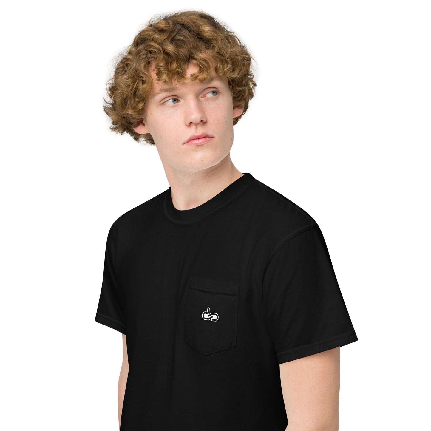 DS // Men's Embroidered Garment-dyed Pocket T-shirt