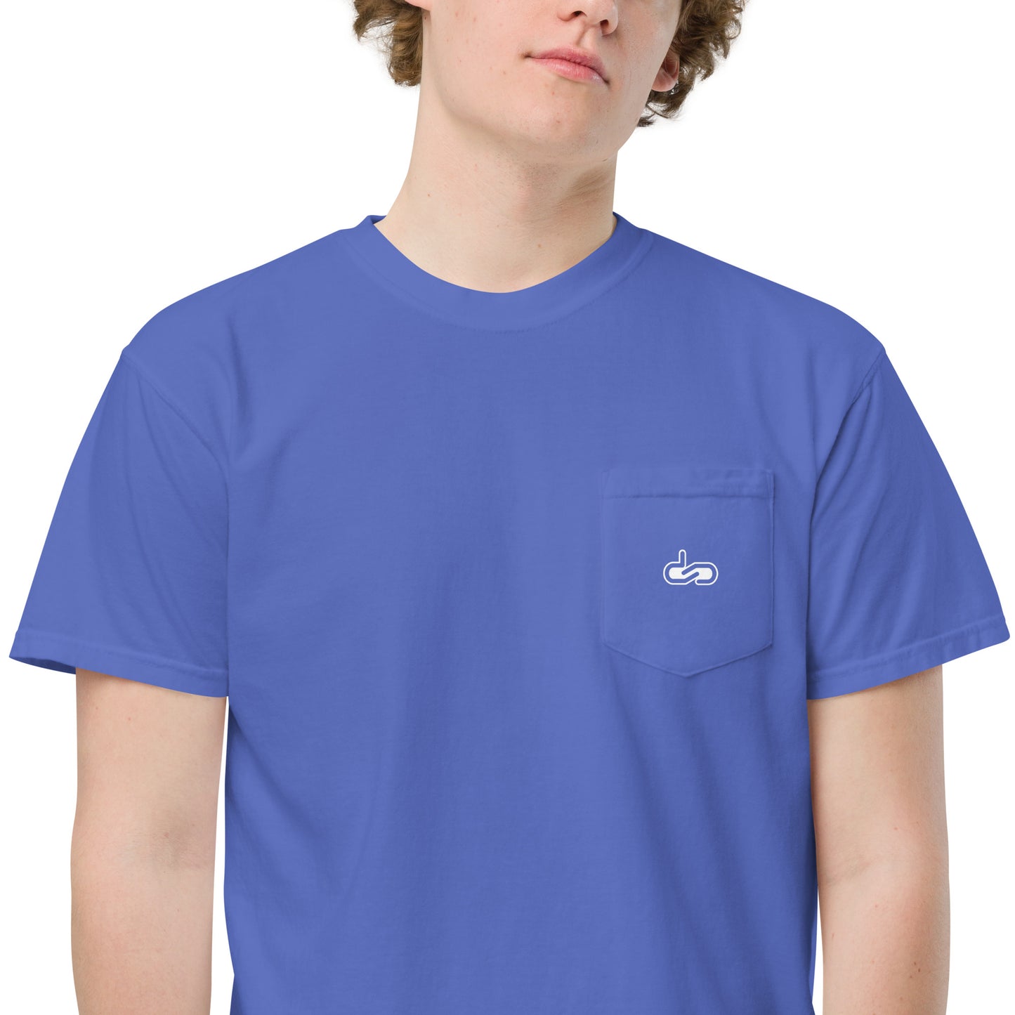 DS // Men's Embroidered Garment-dyed Pocket T-shirt