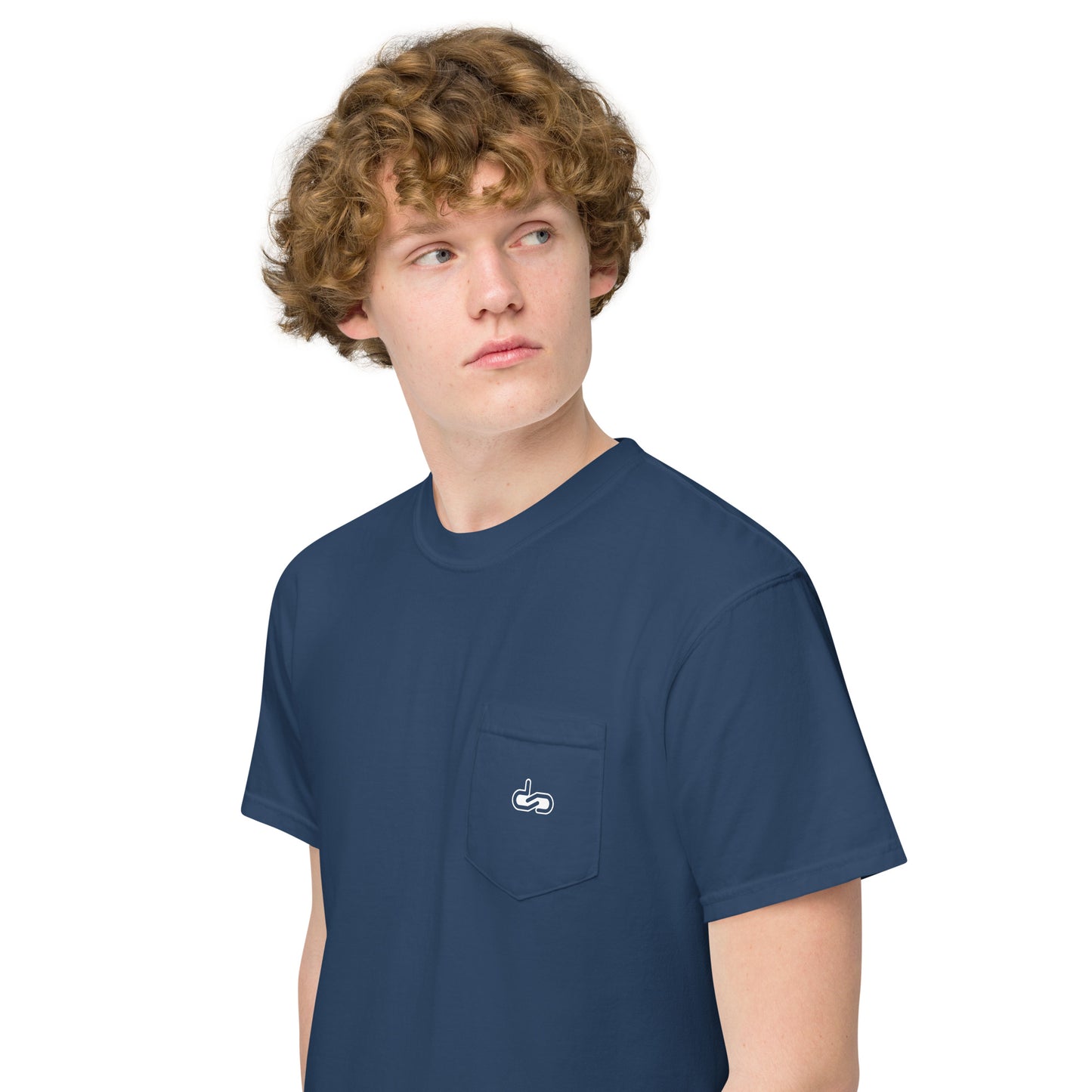 DS // Men's Embroidered Garment-dyed Pocket T-shirt