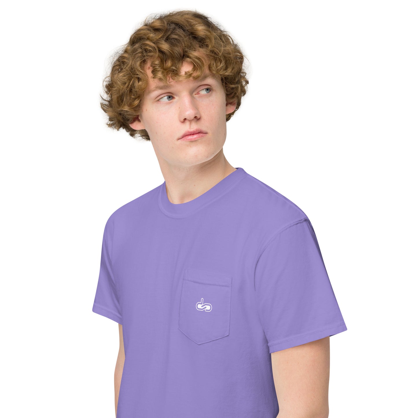 DS // Men's Embroidered Garment-dyed Pocket T-shirt