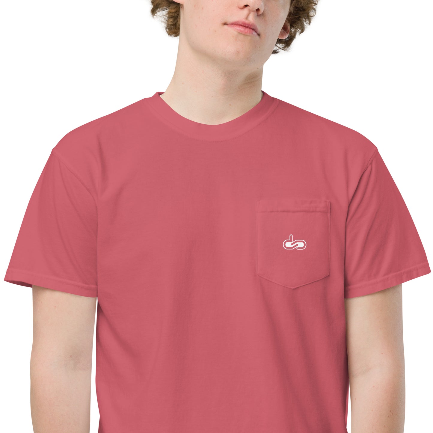 DS // Men's Embroidered Garment-dyed Pocket T-shirt