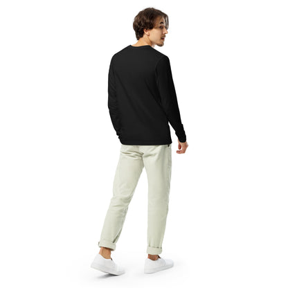 DS // Men's Embroidered Long Sleeve Fitted Crew T-shirt