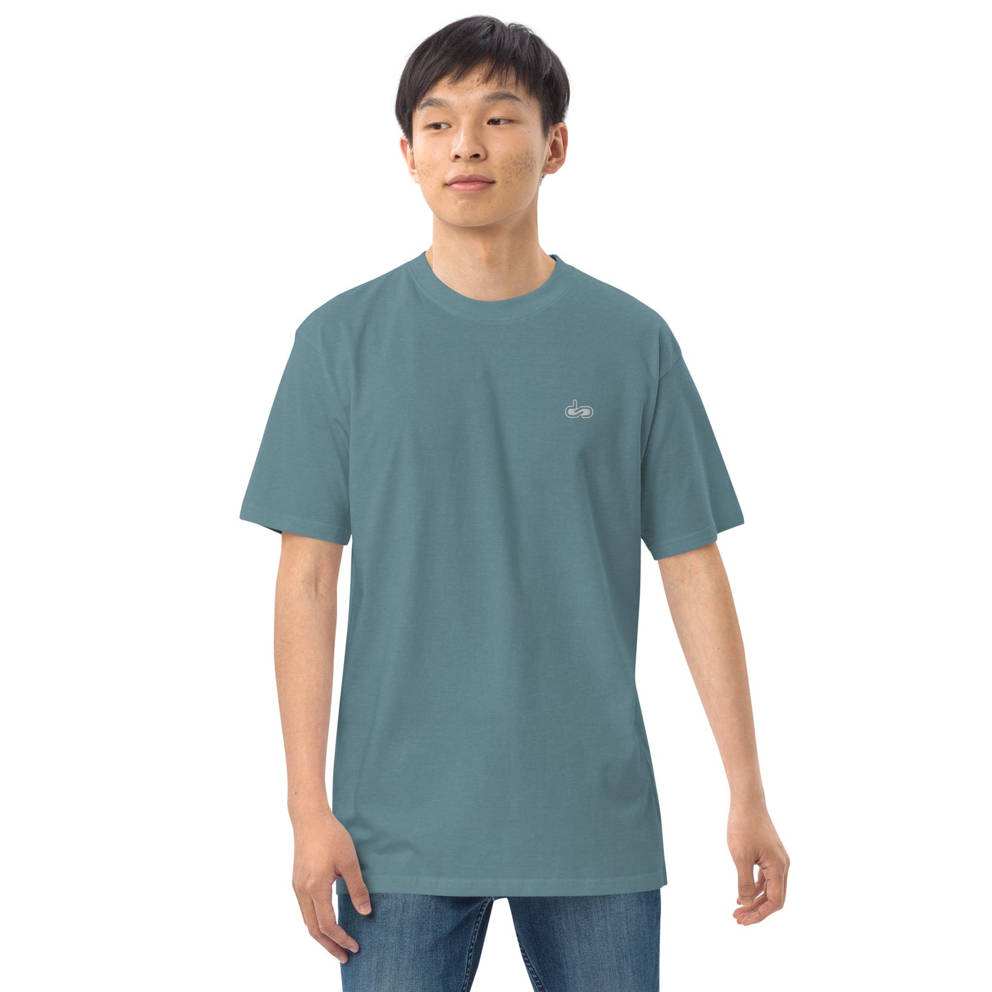 DS // Men's Embroidered Classic Premium Heavyweigh T-shirt