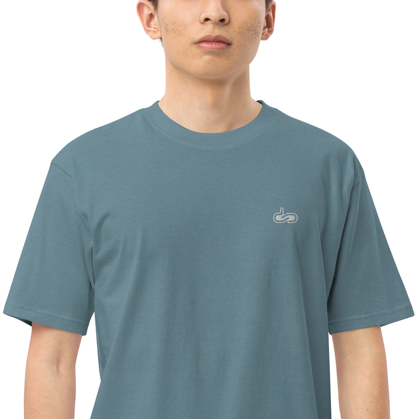 DS // Men's Embroidered Classic Premium Heavyweigh T-shirt