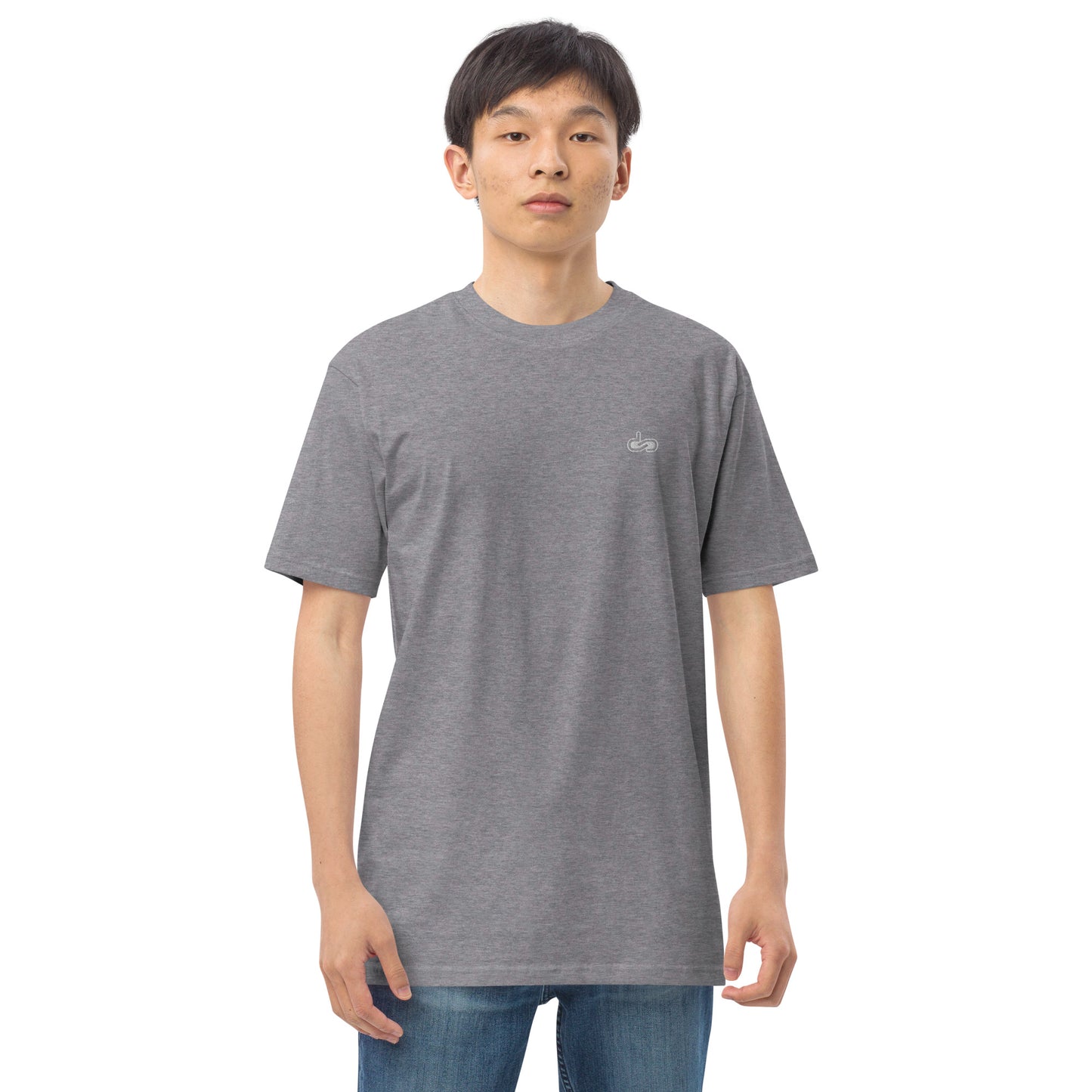 DS // Men's Embroidered Classic Premium Heavyweigh T-shirt