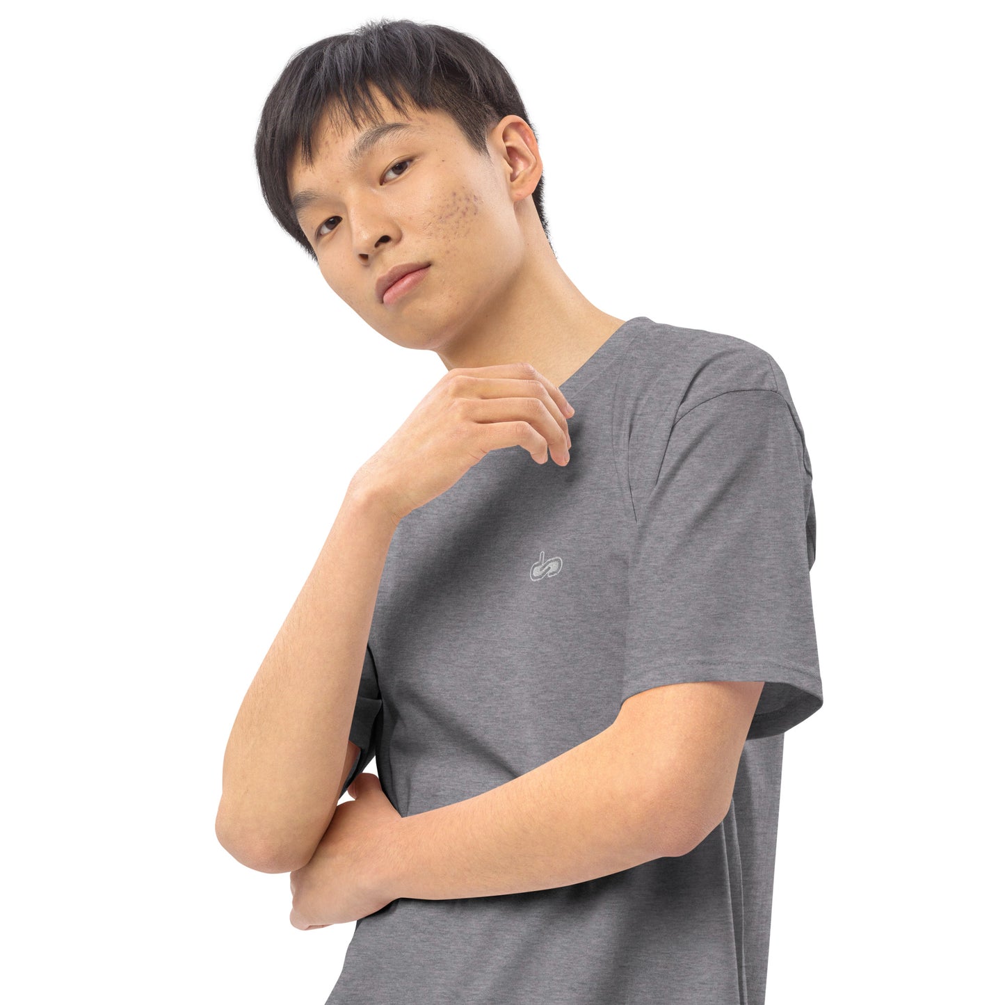 DS // Men's Embroidered Classic Premium Heavyweigh T-shirt