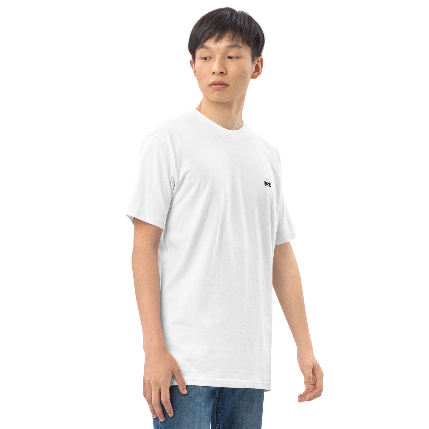 DS // Men's Embroidered Classic Premium Heavyweigh T-shirt