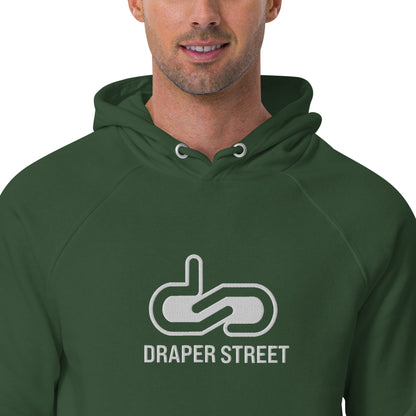 DS // Men's Embroidered Eco Raglan Hoodie