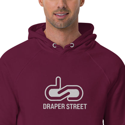 DS // Men's Embroidered Eco Raglan Hoodie