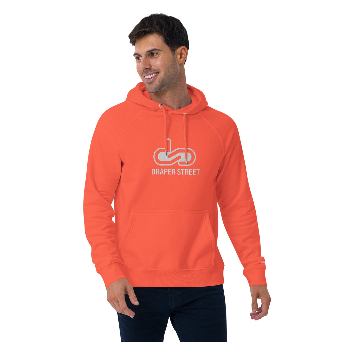 DS // Men's Embroidered Eco Raglan Hoodie