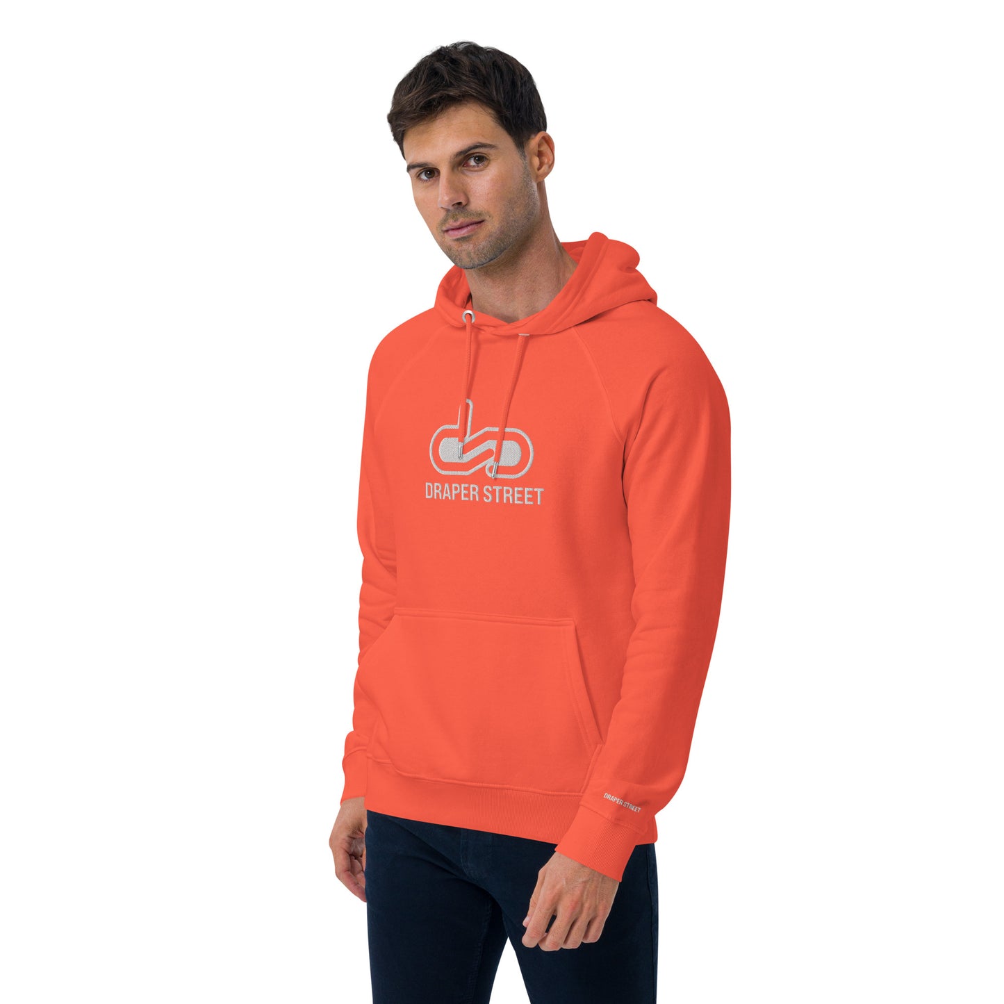 DS // Men's Embroidered Eco Raglan Hoodie