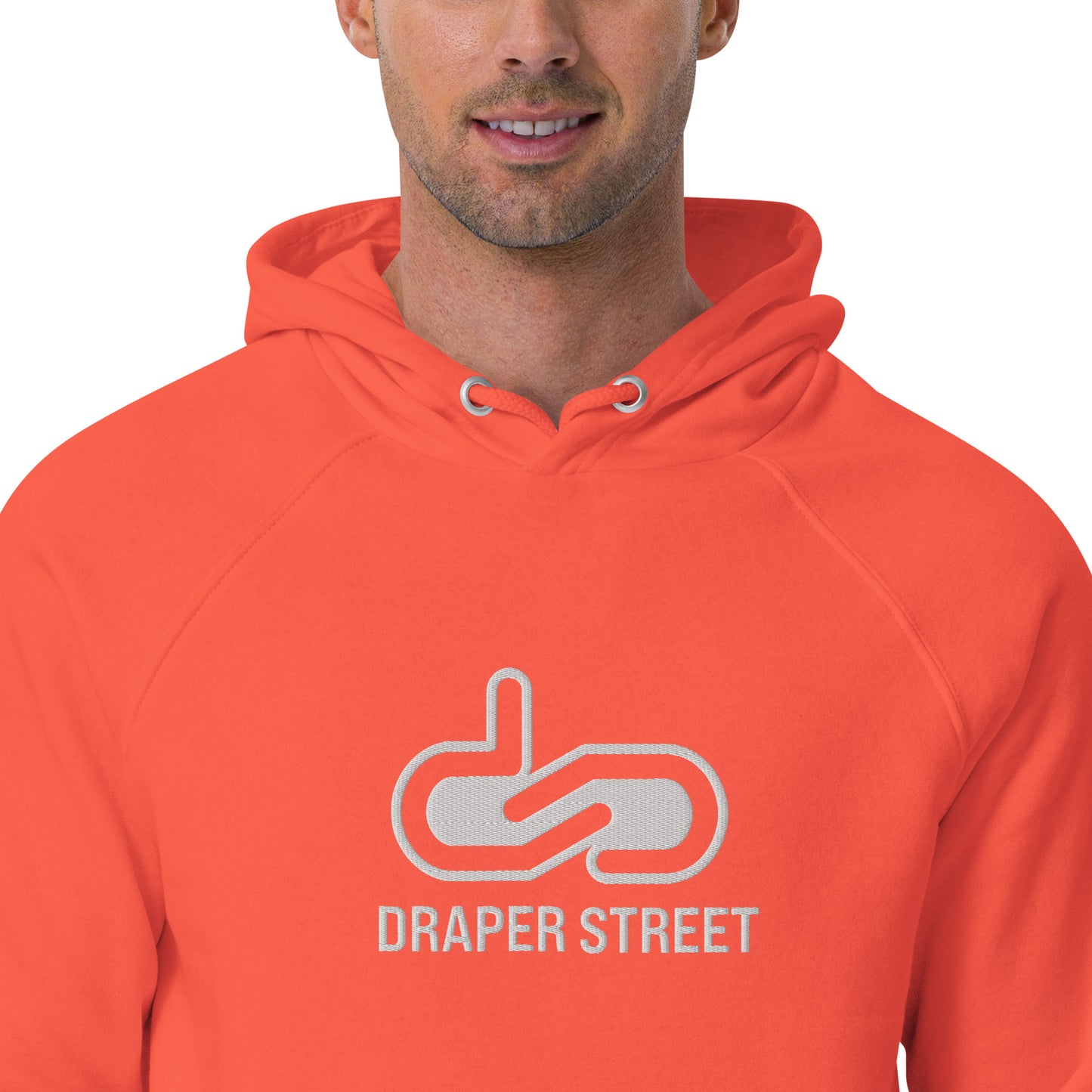 DS // Men's Embroidered Eco Raglan Hoodie