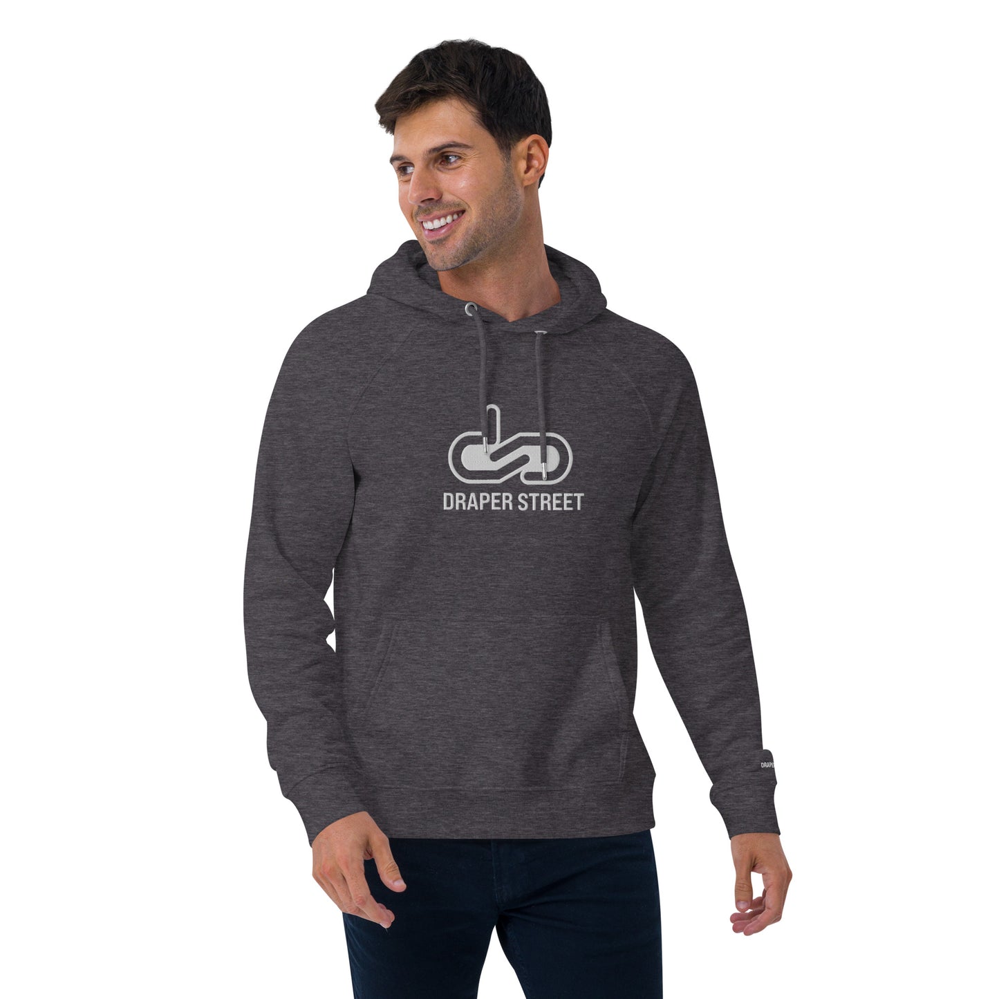 DS // Men's Embroidered Eco Raglan Hoodie
