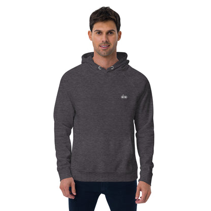 DS// Men's Embroidered Eco Raglan Hoodie