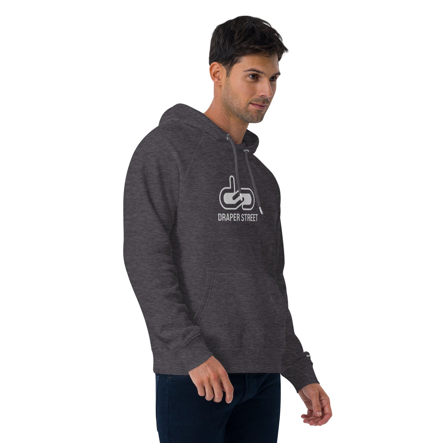 DS // Men's Embroidered Eco Raglan Hoodie