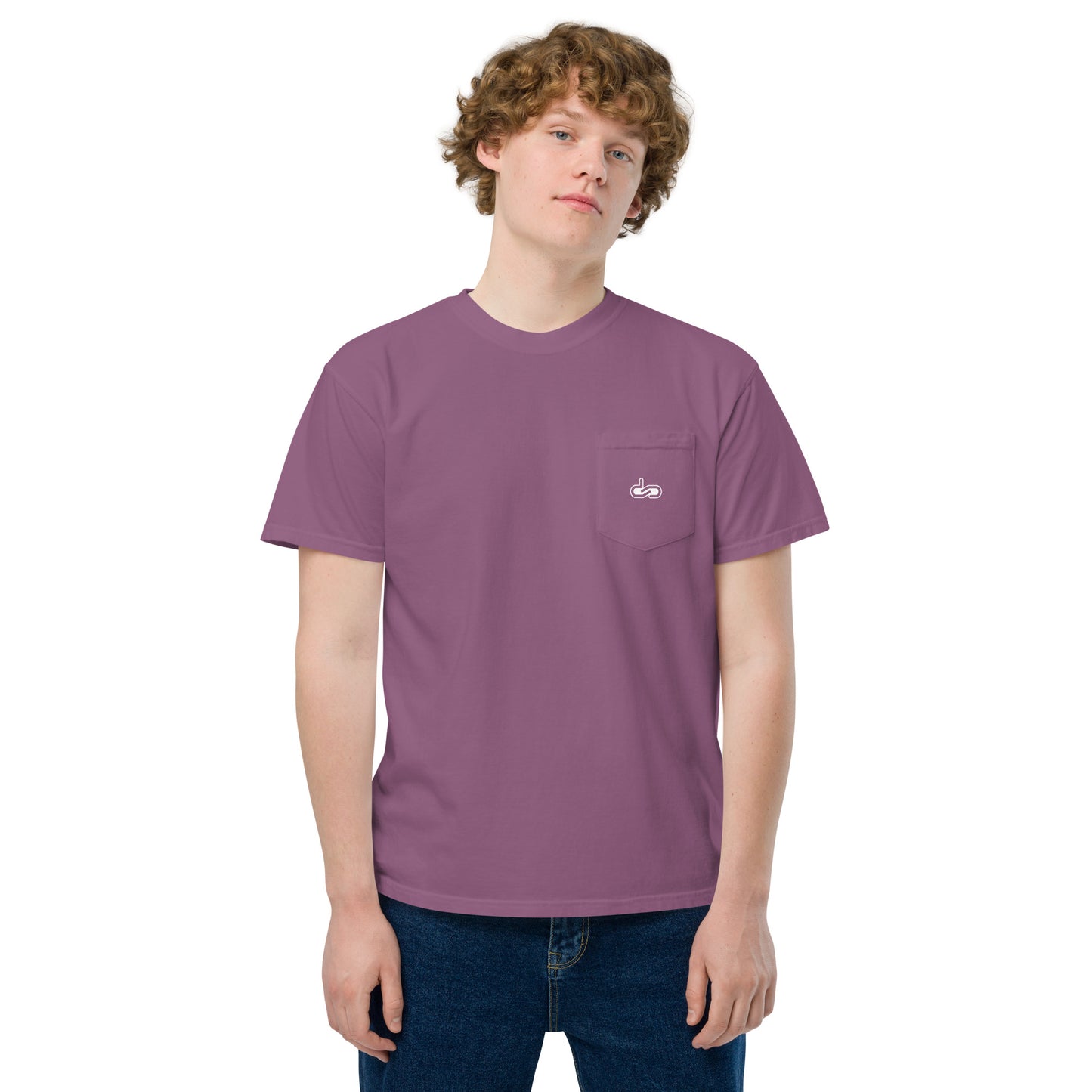 DS // Men's Embroidered Garment-dyed Pocket T-shirt