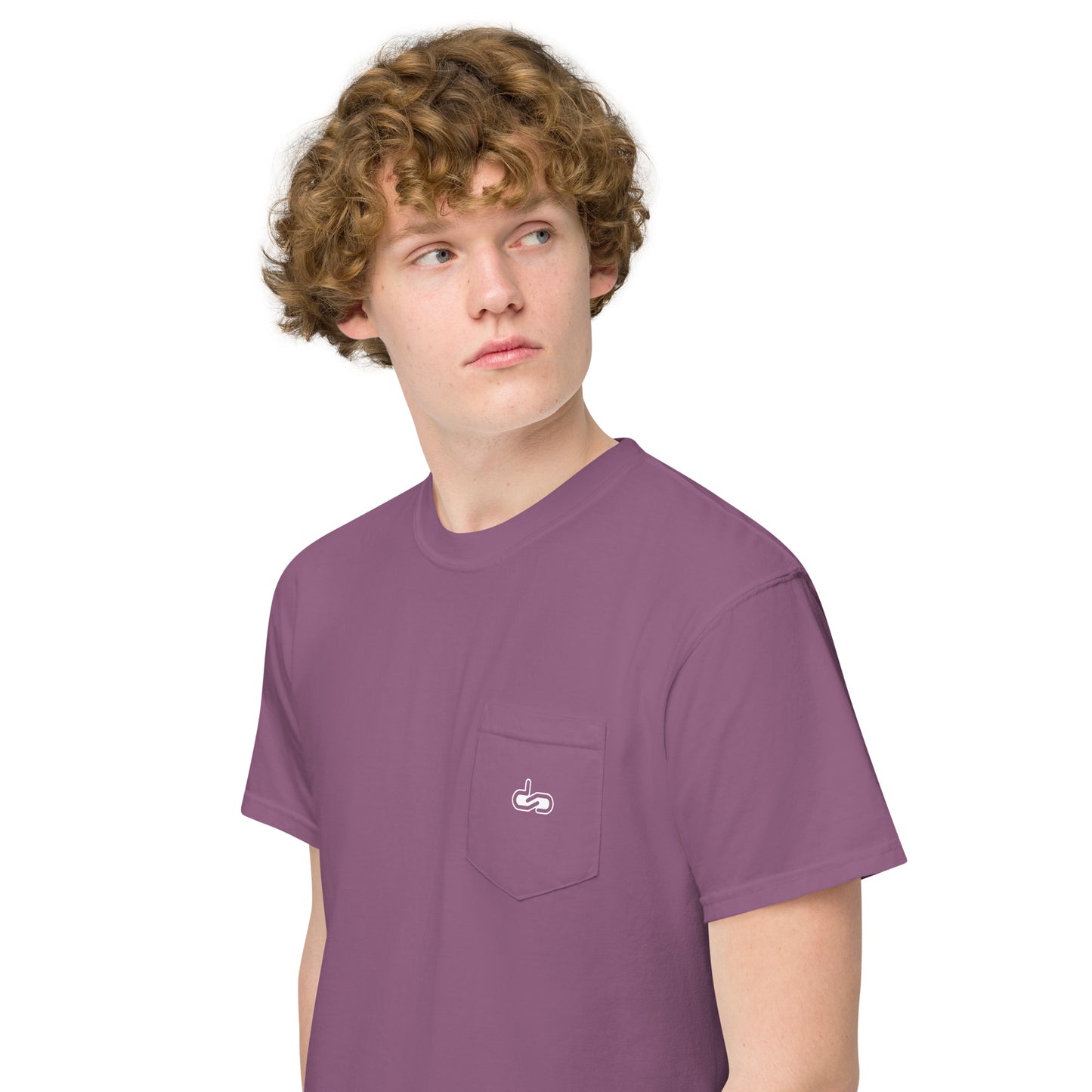 DS // Men's Embroidered Garment-dyed Pocket T-shirt