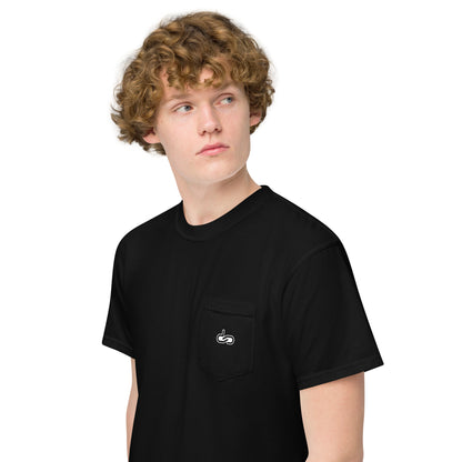DS // Men's Embroidered Garment-dyed Pocket T-shirt