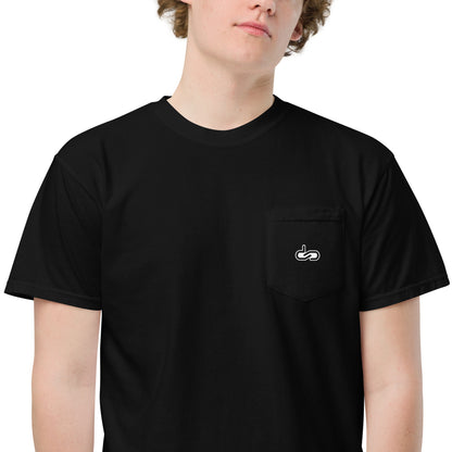 DS // Men's Embroidered Garment-dyed Pocket T-shirt