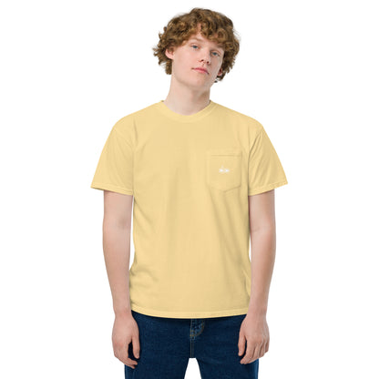 DS // Men's Embroidered Garment-dyed Pocket T-shirt