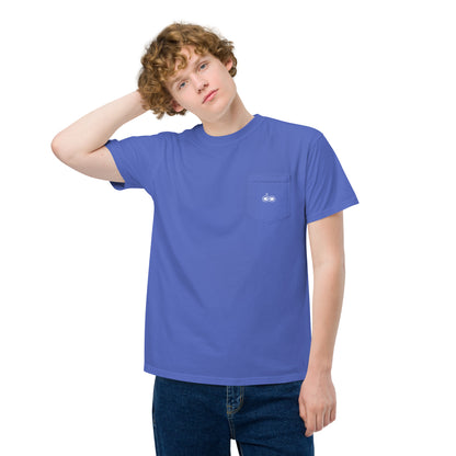 DS // Men's Embroidered Garment-dyed Pocket T-shirt