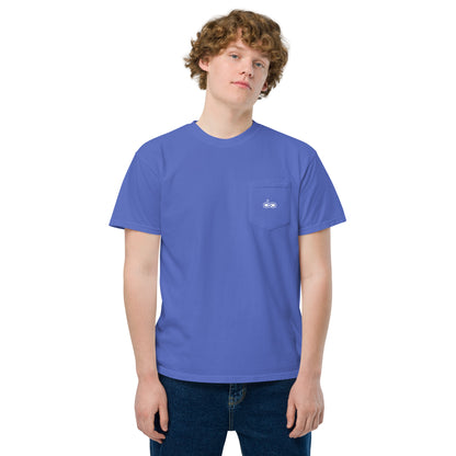DS // Men's Embroidered Garment-dyed Pocket T-shirt