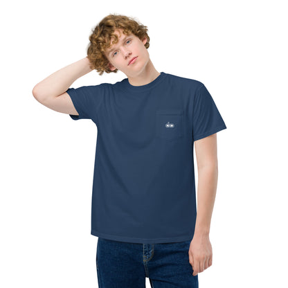 DS // Men's Embroidered Garment-dyed Pocket T-shirt