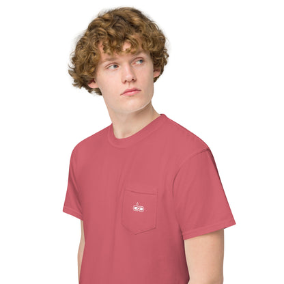 DS // Men's Embroidered Garment-dyed Pocket T-shirt