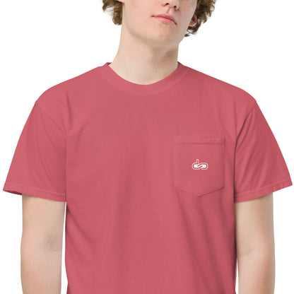 DS // Men's Embroidered Garment-dyed Pocket T-shirt