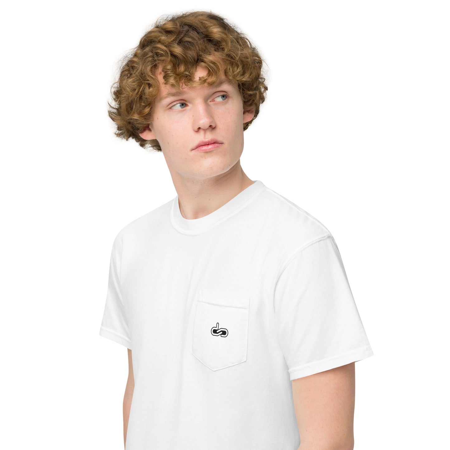 DS // Men's Embroidered Garment-dyed Pocket T-shirt