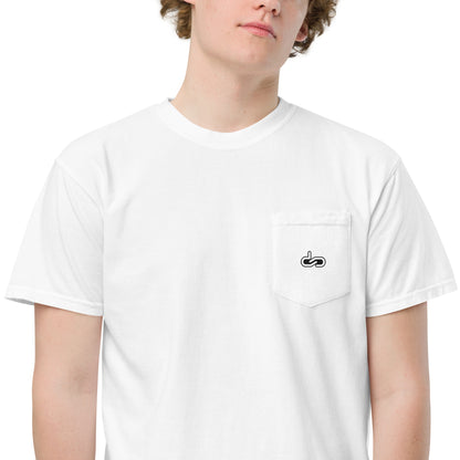 DS // Men's Embroidered Garment-dyed Pocket T-shirt
