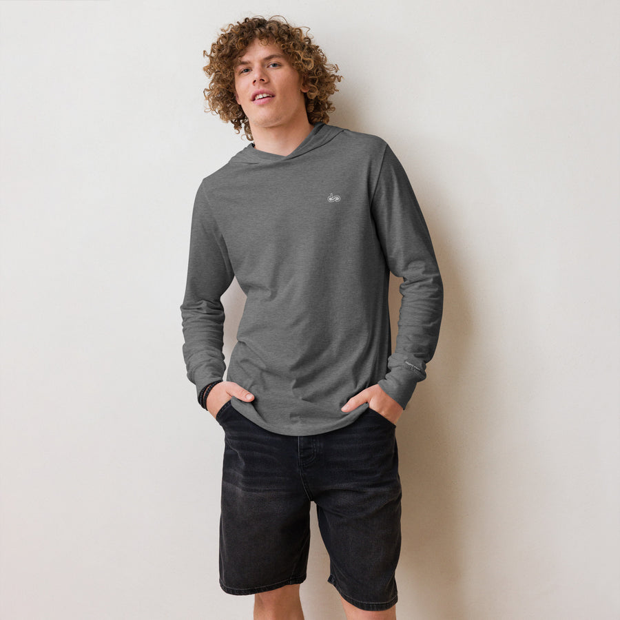 DS // Men's Embroidered Hooded Long-sleeve T-shirt