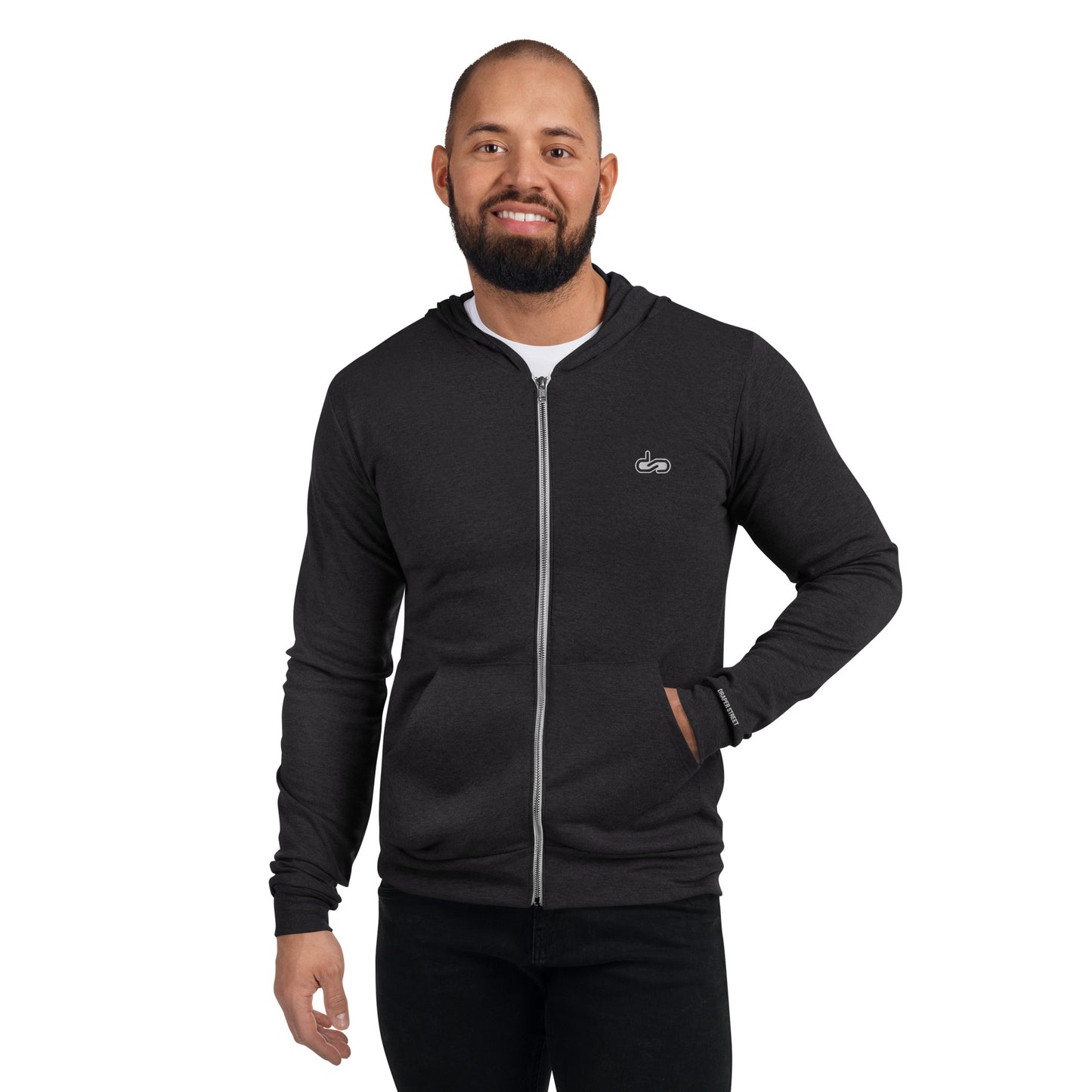 DS // Men's Fitted Zip Hoodie