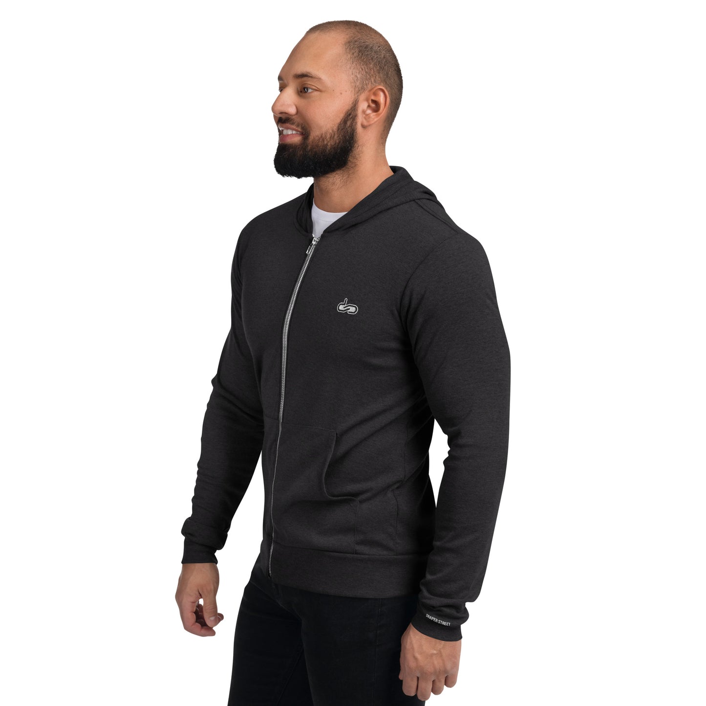 DS // Men's Fitted Zip Hoodie