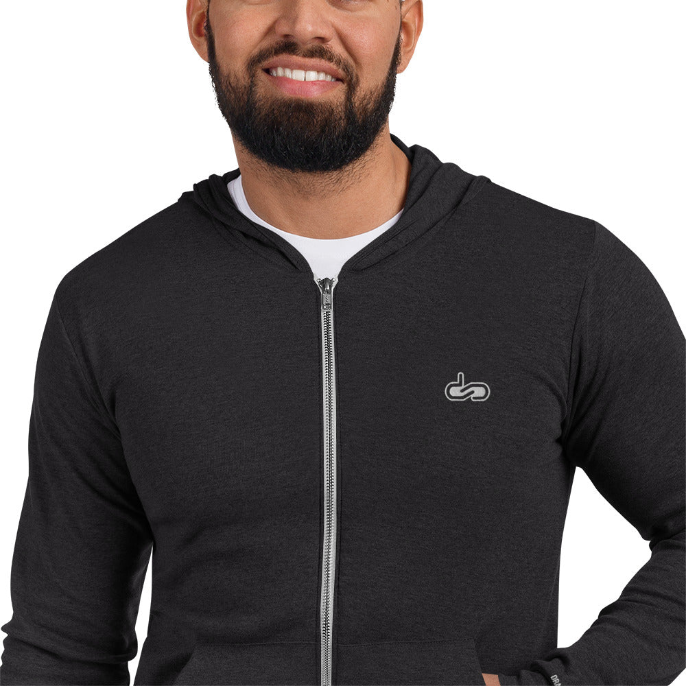 DS // Men's Fitted Zip Hoodie