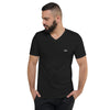 DS// Men's Embroidered Short Sleeve V-Neck T-Shirt